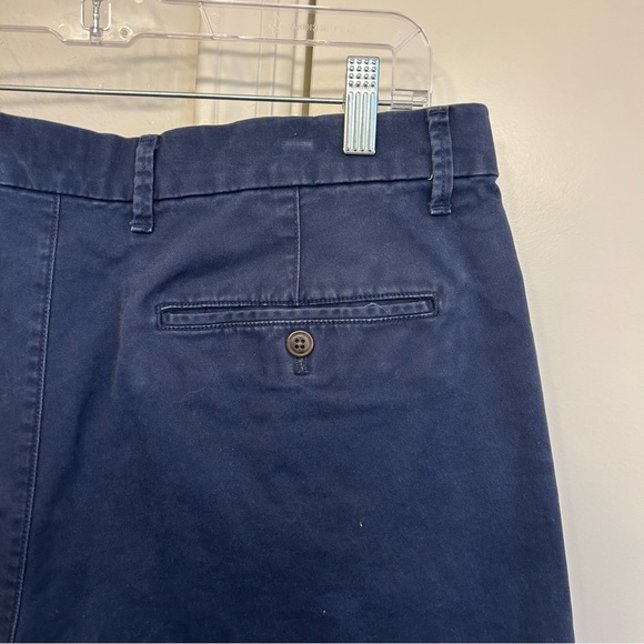 GAP Men’s Navy Flat Front 10” Vintage Chino Shorts Size 34 Regenerative Cotton - Picture 7 of 7
